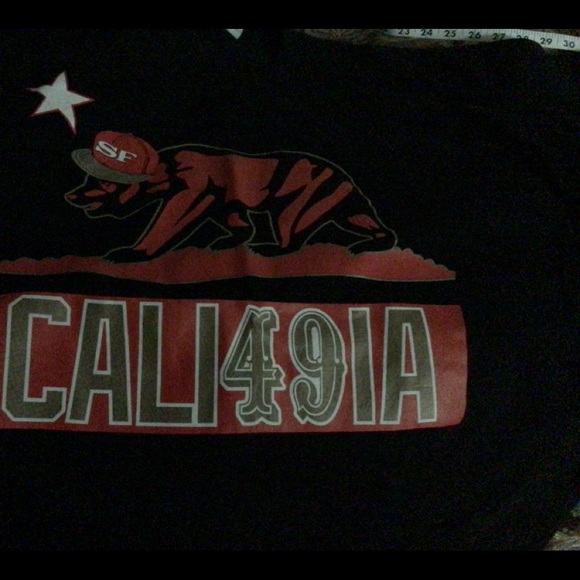 San Francisco 49ers men’s Tee Shirt 2XL Black - Picture 3 of 4